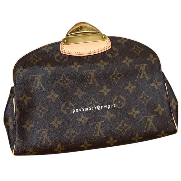 Louis Vuitton 💯 Beverly Pochette Clutch Vintage Monogram Shoulder Bag LV Logo - Picture 9 of 16